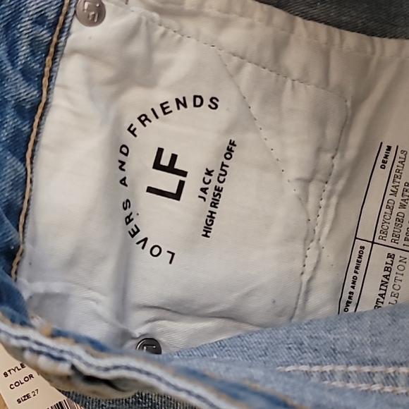 NWT LOVERS + FRIENDS Jack High Rise Cutoff Denim Shorts 27 - Picture 8 of 9